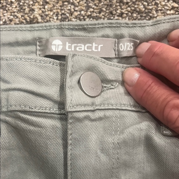 Tractr Women's Light Green Ankle Jeans - Picture 4 of 4